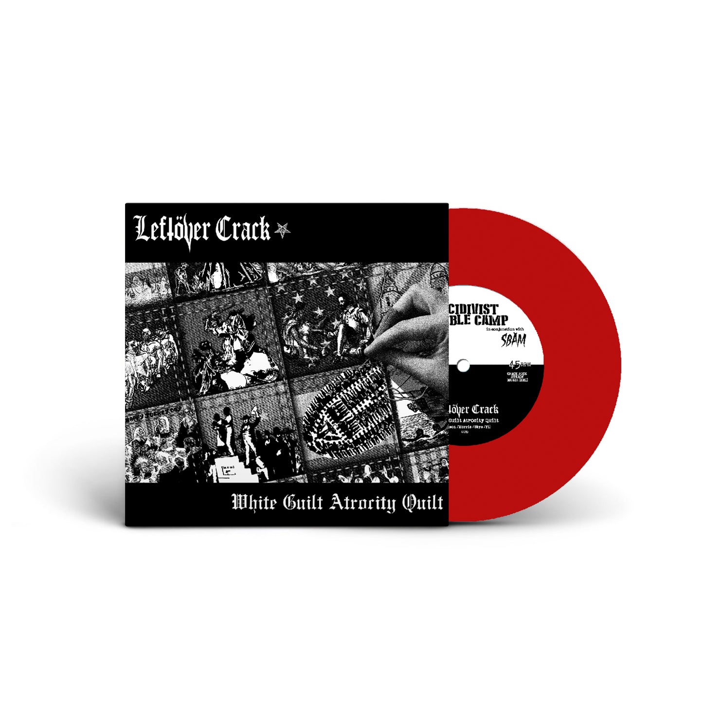 Leftover Crack – White Guilt Atrocity Quilt 7" (Red)