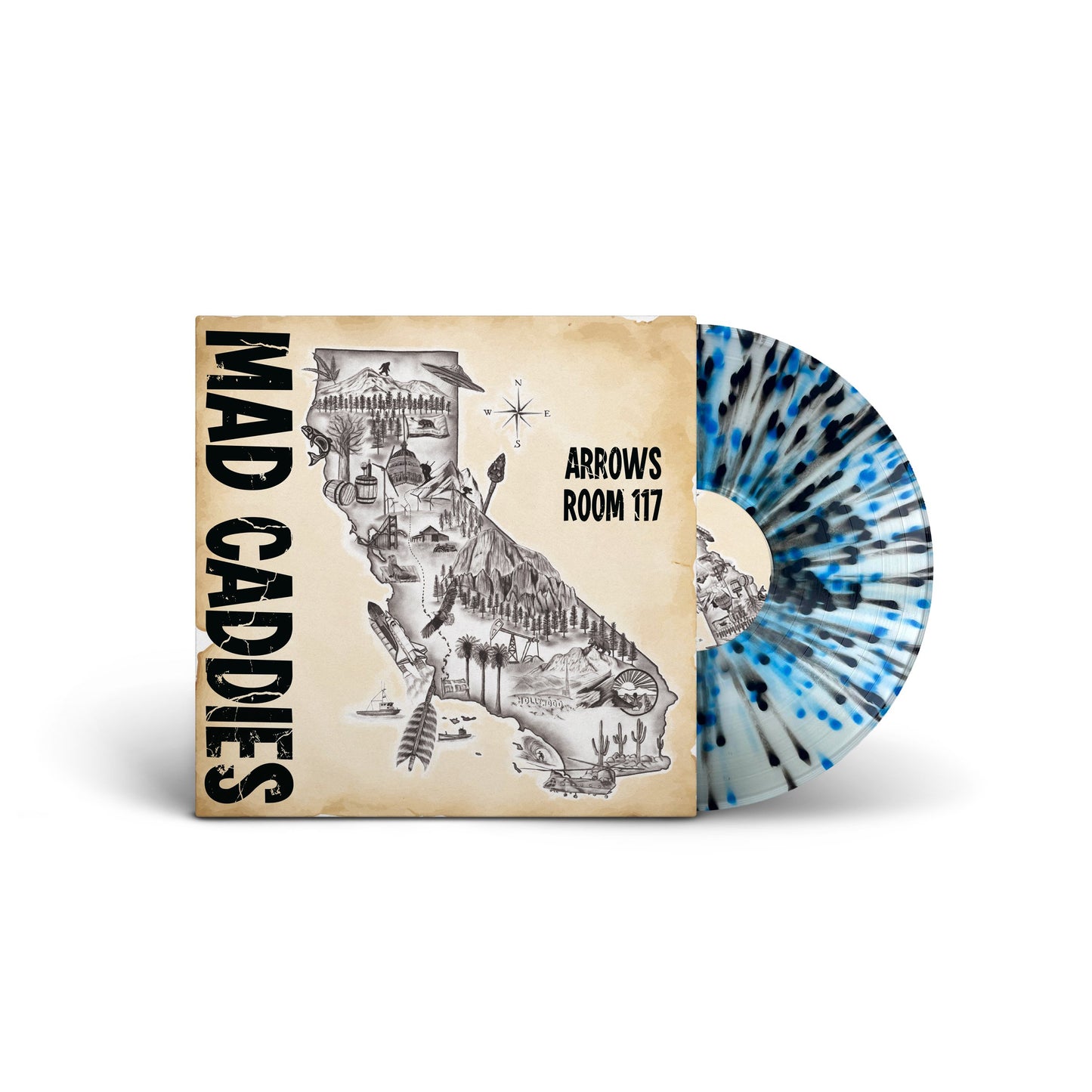 Arrow Room 117 LP (Black/Blue Splatter)